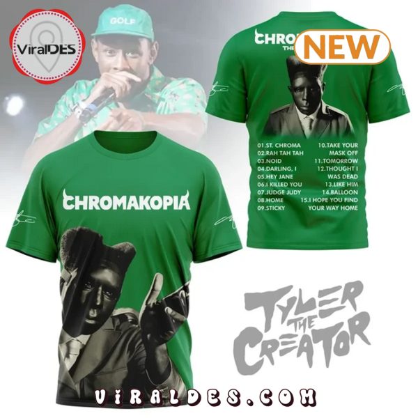 Tyler, The Creator – Chromakopia Green Shirt