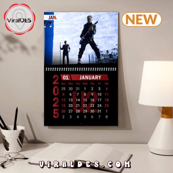 U2 Rock Band 2025 New Year Calendar