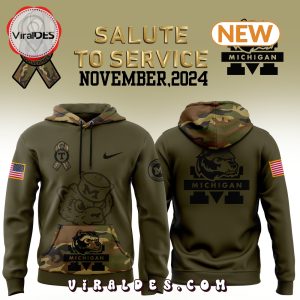 Michigan Wolverines Camo Salute to Service Hoodie