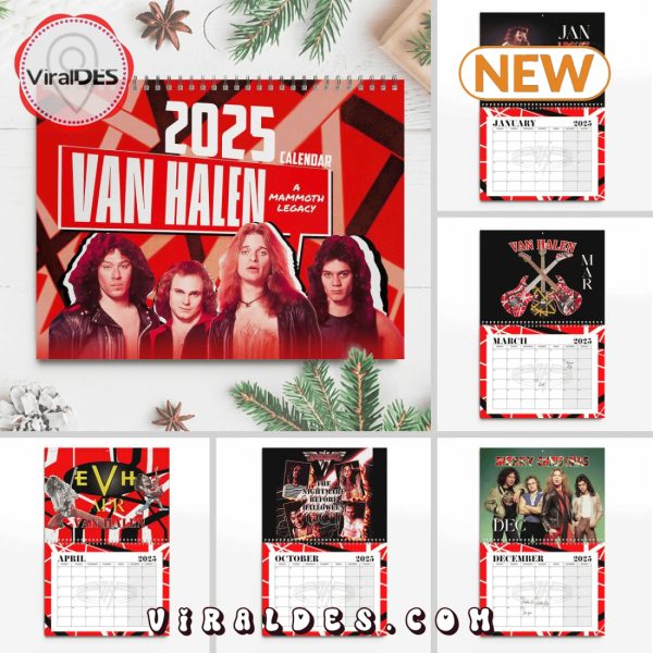 Van Halen – A Mammoth Legacy 2025 New Year Calendar