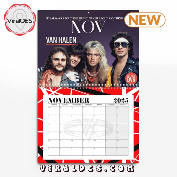 Van Halen – A Mammoth Legacy 2025 New Year Calendar