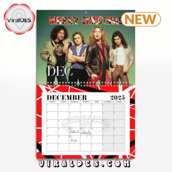 Van Halen – A Mammoth Legacy 2025 New Year Calendar