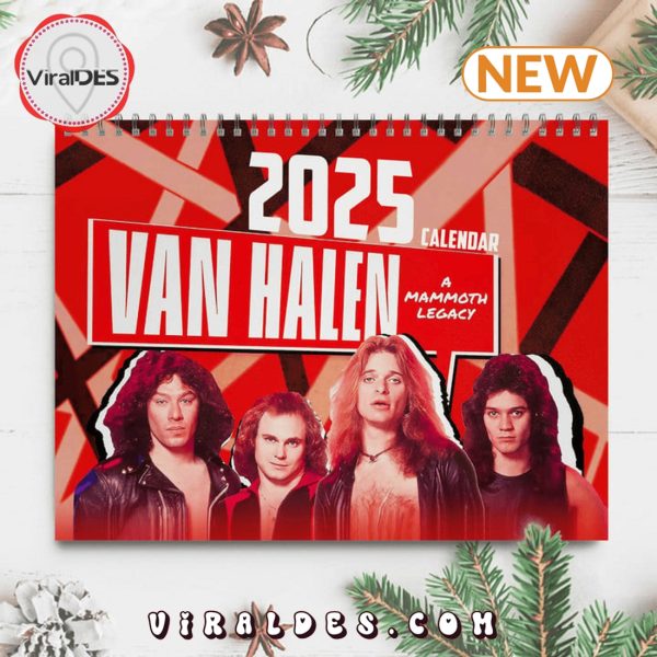 Van Halen – A Mammoth Legacy 2025 New Year Calendar