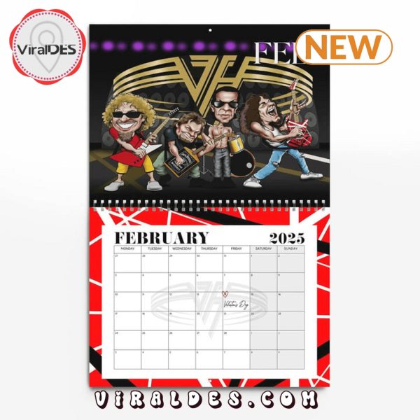 Van Halen – A Mammoth Legacy 2025 New Year Calendar