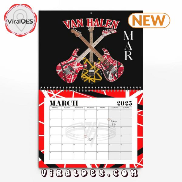 Van Halen – A Mammoth Legacy 2025 New Year Calendar