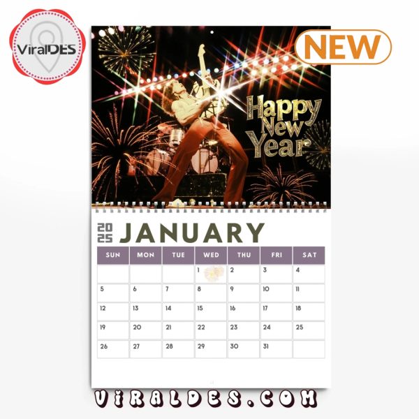 Van Halen Rock Band 2025 New Year Calendar