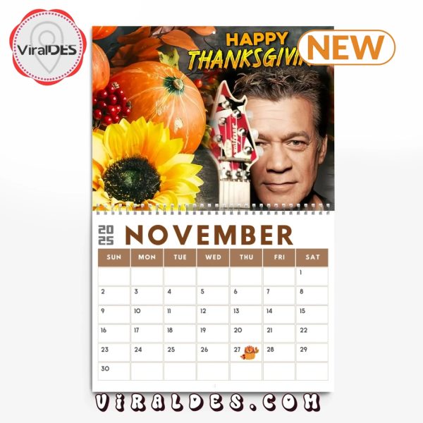 Van Halen Rock Band 2025 New Year Calendar