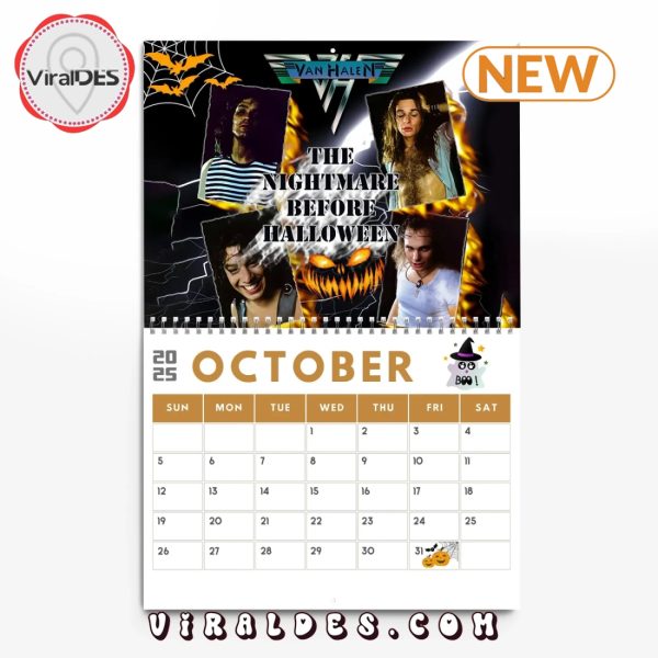 Van Halen Rock Band 2025 New Year Calendar