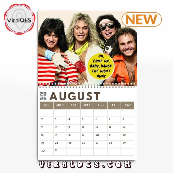 Van Halen Rock Band 2025 New Year Calendar