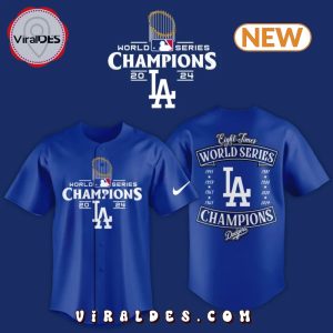 Los Angeles Dodgers 2024 World Series Champions Navy Jersey