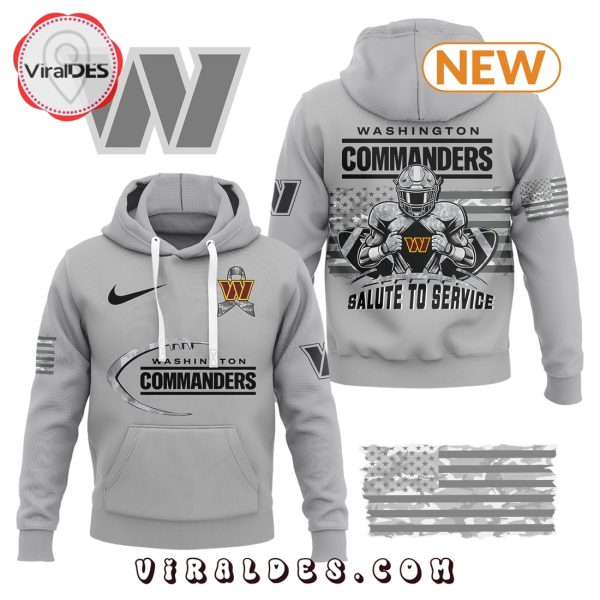 Washington Commanders White Salute to Service Hoodie