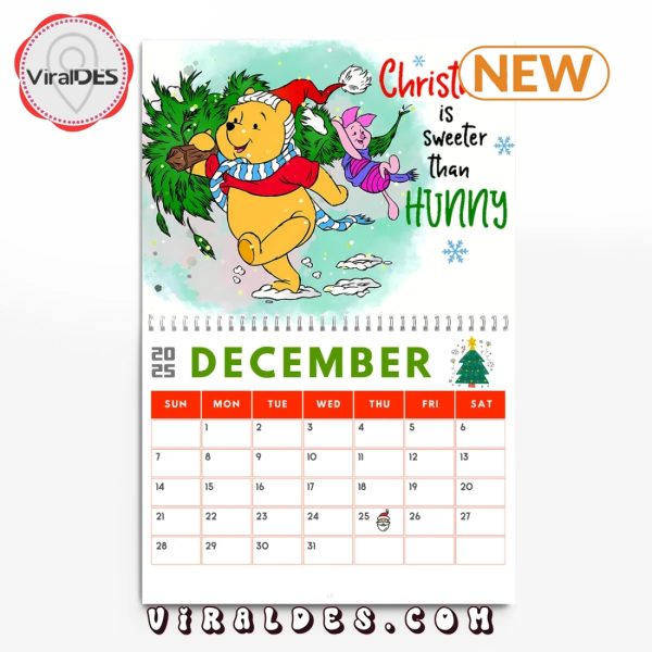 Winnie The Pooh 2025 New Year Calendar