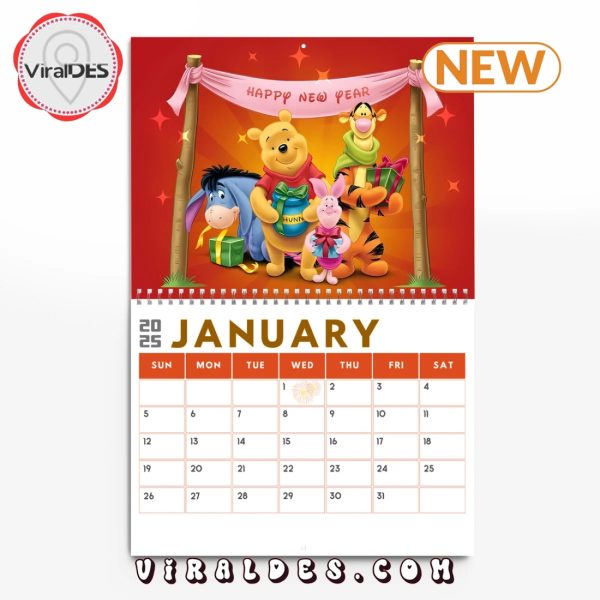 Winnie The Pooh 2025 New Year Calendar