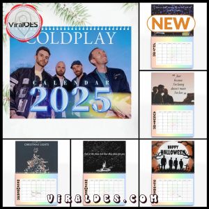 Coldplay Rock Band 2025 Happy New Year Calendar