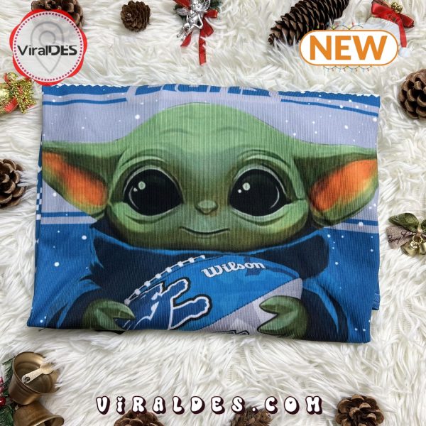 Yoda x NFL Detroit Lions Ugly Christmas Sweater