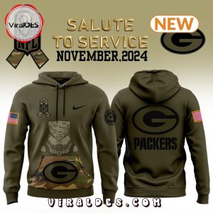 Green Bay Packers Camo Salute to Service Hoodie