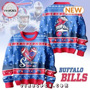 Smart Woman Loves Her Buffalo Bills Ugly Sweater