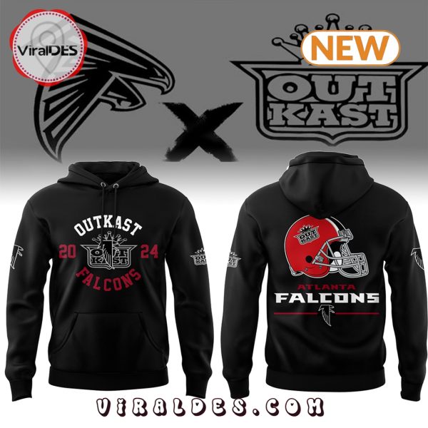 2024 Atlanta Falcons Limited Black Hoodie, Jogger, Cap