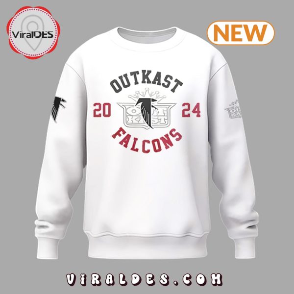 2024 Atlanta Falcons Out Kast Limited White Sweatshirt