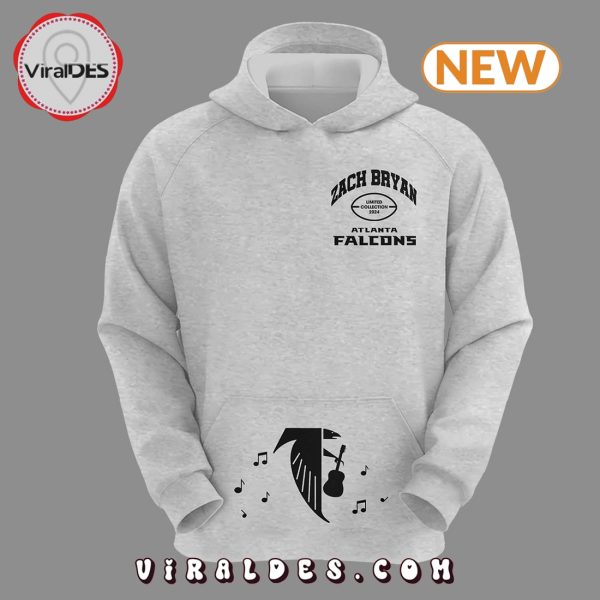 2024 Atlanta Falcons x Zach Bryan Gray Hoodie