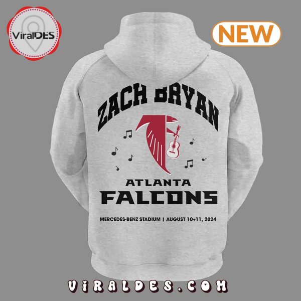 2024 Atlanta Falcons x Zach Bryan Gray Hoodie