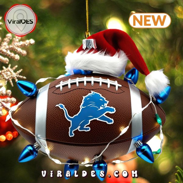 2024 Detroit Lions Football Christmas Ornaments