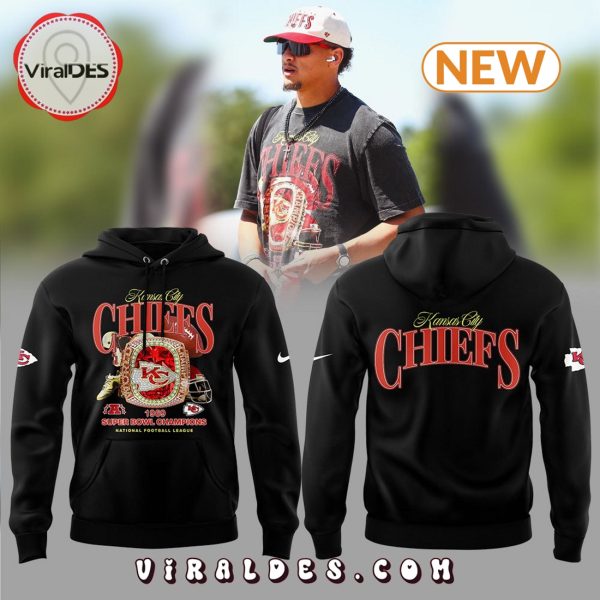 2024 Kansas City Chiefs Black Hoodie, Jogger, Cap