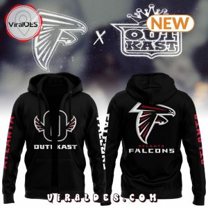 Atlanta Falcons x Outkast Football Black Zip Hoodie