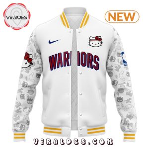 Golden State Warriors x Hello Kitty Night 2024 Baseball Jacket