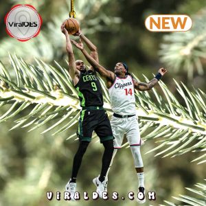 Boston Celtics x LA Clippers 2024 Christmas Ornaments