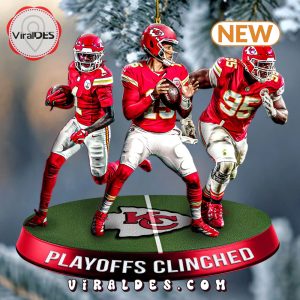 Kansas City Chiefs Playoffs Clinched 2024 Christmas Ornaments