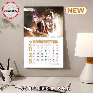 Jimi Hendrix 2025 Happy New Year Calendar