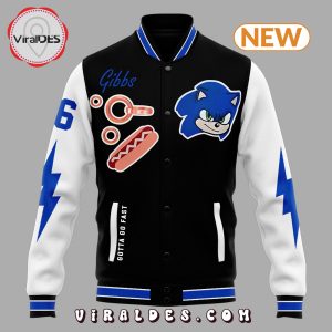 Detroit Lions Sonic x Knuckles Navy Baseball Jacket