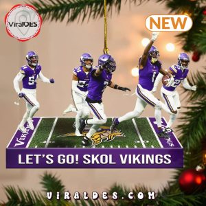 Let’s Go! Skol Vikings 2024 Christmas Ornaments