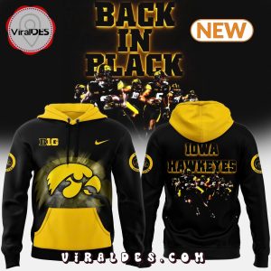 Iowa Hawkeye Nike Back In Black Hoodie