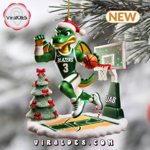 UAB Blazers Football Run Ornaments