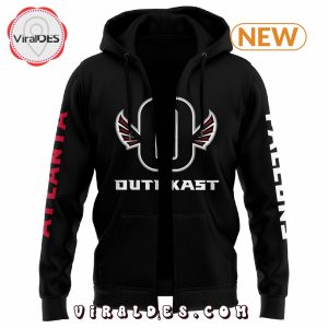 Atlanta Falcons x Outkast Football Black Zip Hoodie