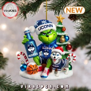 UConn Huskies x The Grinch Ornaments