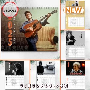 Bob Dylan 2025 Happy New Year Calendar