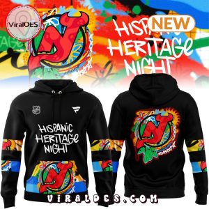 New Jersey Devils Hispanic Heritage Night Black Hoodie