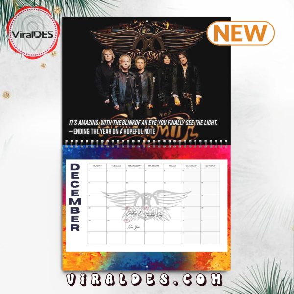 Aerosmith 2025 Happy New Year Calendar