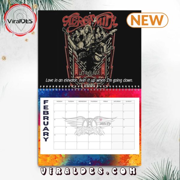 Aerosmith 2025 Happy New Year Calendar