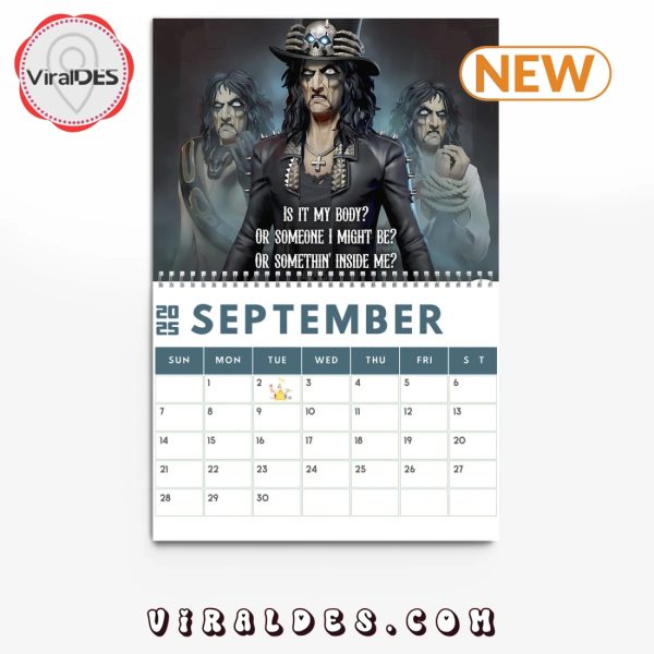 Alice Cooper 2025 Happy New Year Calendar