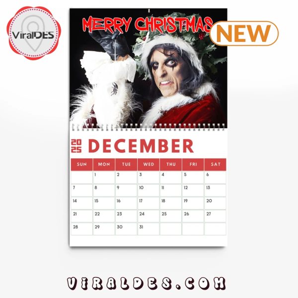 Alice Cooper 2025 Happy New Year Calendar