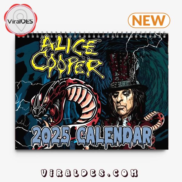 Alice Cooper 2025 Happy New Year Calendar