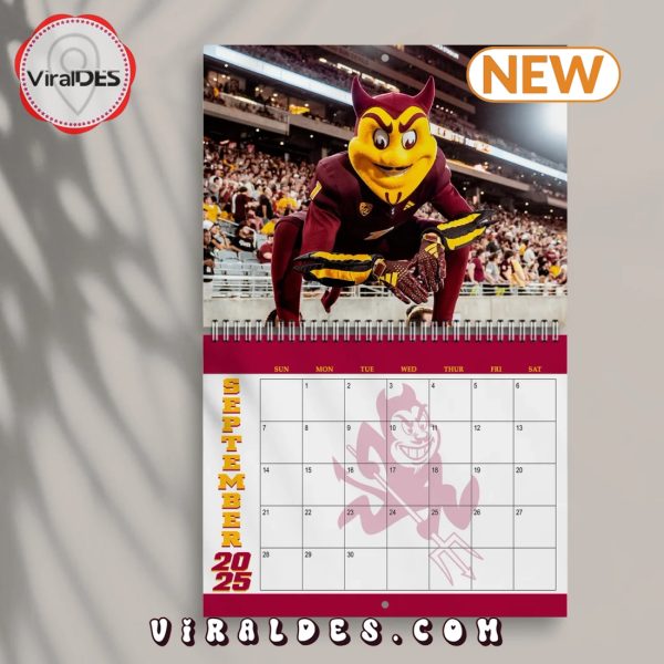 Arizona State Sun Devils 2025 Happy New Year Calendar