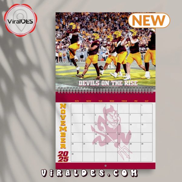 Arizona State Sun Devils 2025 Happy New Year Calendar