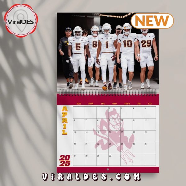 Arizona State Sun Devils 2025 Happy New Year Calendar