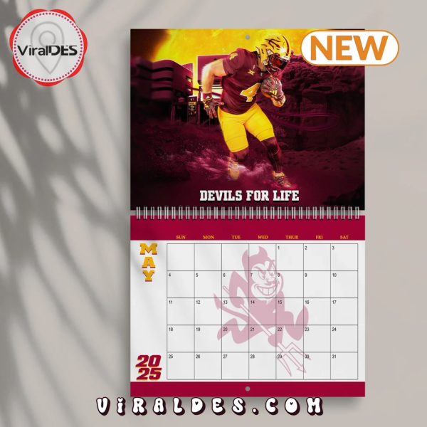 Arizona State Sun Devils 2025 Happy New Year Calendar