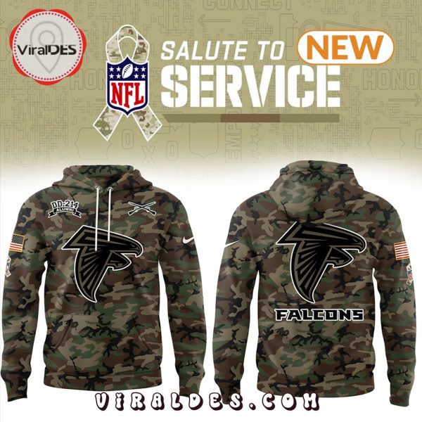 Atlanta Falcons 2024 Camo Salute to Service Hoodie, Jogger, Cap